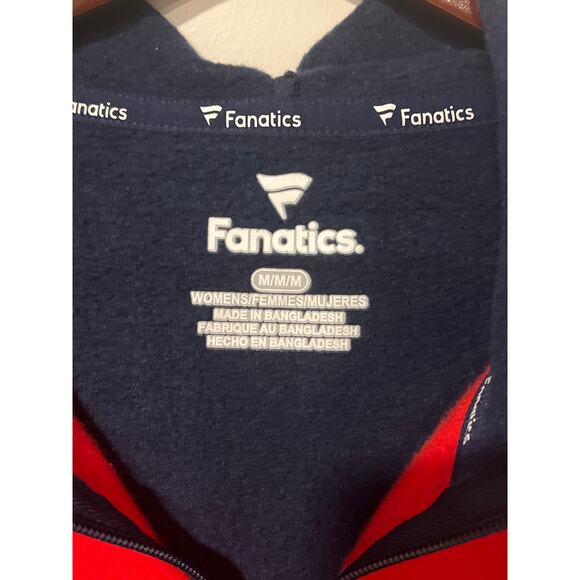 Women's‎ Boston Red Socks Hooded 1/4 Zip Sweatshirt, M #1129-T - Picture 2 of 3